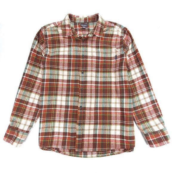 EDDIE BAUER Bristol Flannel Long Sleeve Button Down Shirt Jacket Men XXL Plaid - Picture 1 of 10